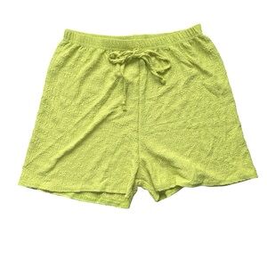 Boohoo Neon Green Athletic Shorts